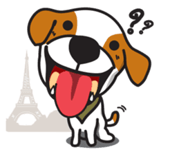 The Cash~funny dog jumping to the world~ sticker #1965480