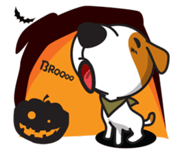 The Cash~funny dog jumping to the world~ sticker #1965488