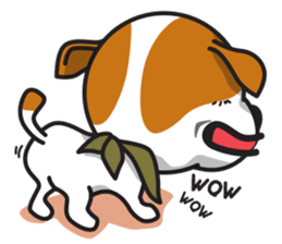 The Cash~funny dog jumping to the world~ sticker #1965489