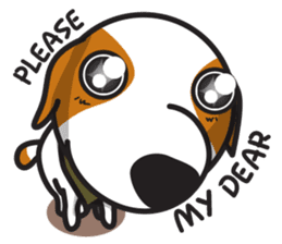 The Cash~funny dog jumping to the world~ sticker #1965491