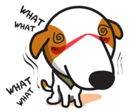 The Cash~funny dog jumping to the world~ sticker #1965498