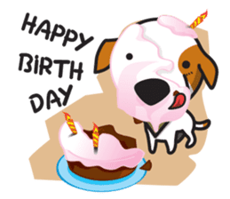 The Cash~funny dog jumping to the world~ sticker #1965499