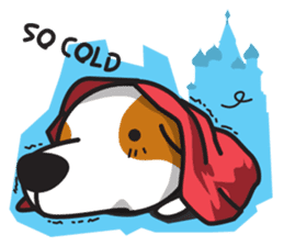 The Cash~funny dog jumping to the world~ sticker #1965503