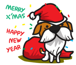 The Cash~funny dog jumping to the world~ sticker #1965505