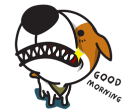 The Cash~funny dog jumping to the world~ sticker #1965507