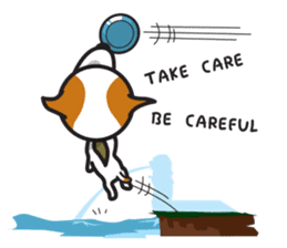 The Cash~funny dog jumping to the world~ sticker #1965510