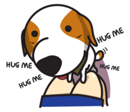 The Cash~funny dog jumping to the world~ sticker #1965514