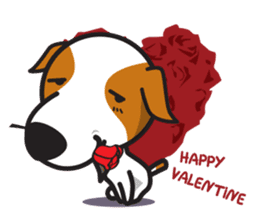 The Cash~funny dog jumping to the world~ sticker #1965515