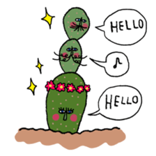 Sticker of strange cactus sticker #1966402