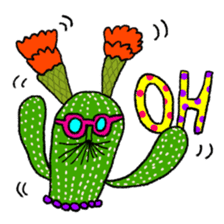 Sticker of strange cactus sticker #1966414