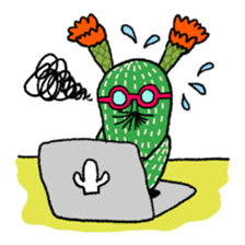 Sticker of strange cactus sticker #1966428