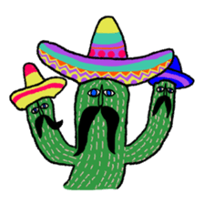 Sticker of strange cactus sticker #1966431