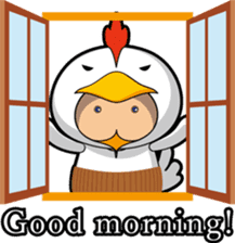 Hot guy(chicken costume)english version sticker #1967197