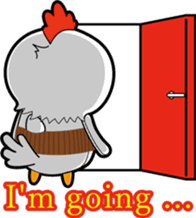 Hot guy(chicken costume)english version sticker #1967199