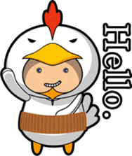 Hot guy(chicken costume)english version sticker #1967200