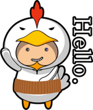 Hot guy(chicken costume)english version sticker #1967200