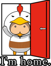 Hot guy(chicken costume)english version sticker #1967203