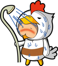 Hot guy(chicken costume)english version sticker #1967205