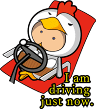 Hot guy(chicken costume)english version sticker #1967214