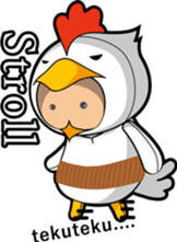 Hot guy(chicken costume)english version sticker #1967216