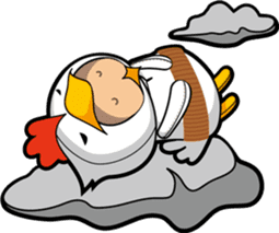 Hot guy(chicken costume)english version sticker #1967223