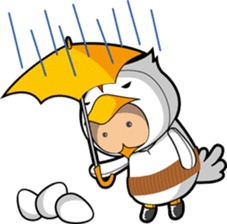 Hot guy(chicken costume)english version sticker #1967224