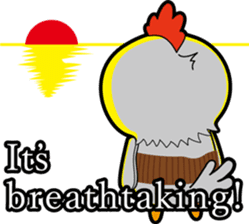 Hot guy(chicken costume)english version sticker #1967225