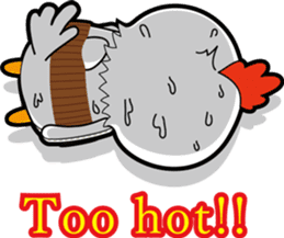 Hot guy(chicken costume)english version sticker #1967226