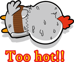 Hot guy(chicken costume)english version sticker #1967226