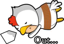Hot guy(chicken costume)english version sticker #1967229