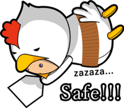 Hot guy(chicken costume)english version sticker #1967230