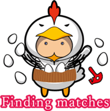 Hot guy(chicken costume)english version sticker #1967231