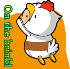 Hot guy(chicken costume)english version sticker #1967232