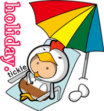 Hot guy(chicken costume)english version sticker #1967233