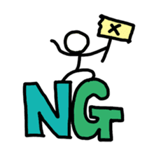 A stick person's life sticker #1968416