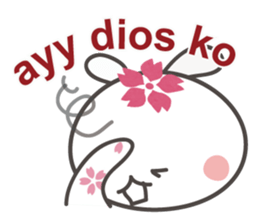 sakura the rabbit Tagalog Philippine sticker #1969050