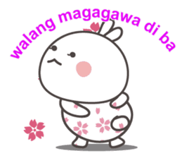 sakura the rabbit Tagalog Philippine sticker #1969059
