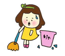 Smiling girl sticker #1969888