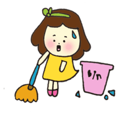 Smiling girl sticker #1969888