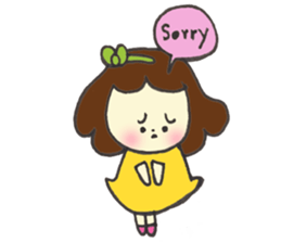 Smiling girl sticker #1969889