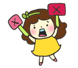 Smiling girl sticker #1969902