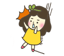 Smiling girl sticker #1969923