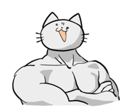 muscle cats sticker #1970530