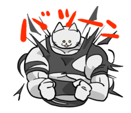 muscle cats sticker #1970534