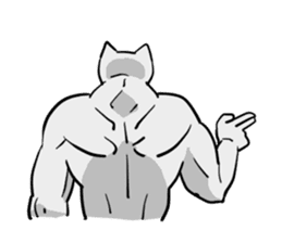 muscle cats sticker #1970564