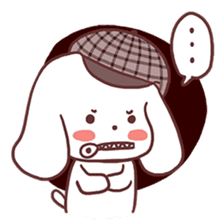 Toro-San A Detective Dog (English) sticker #1970686