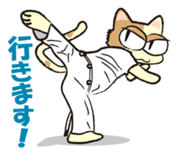 capoeira cat "chaco" sticker #1970726