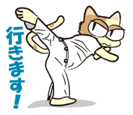 capoeira cat "chaco" sticker #1970726