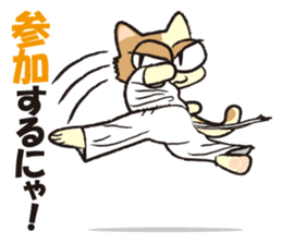 capoeira cat "chaco" sticker #1970728