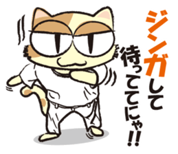 capoeira cat "chaco" sticker #1970732